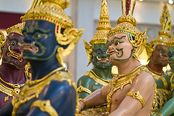 Image showing Statues in Bangkok airport