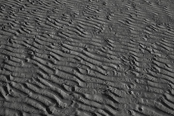 Image showing sand pattern at the beach