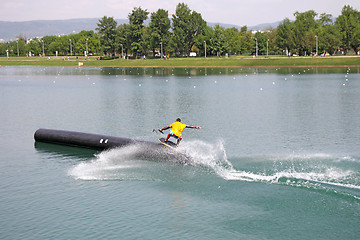 Image showing Water skiers