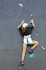 Image showing Climbing the wall_3