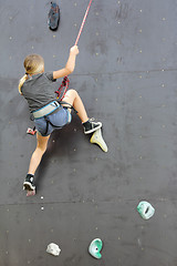 Image showing Climbing the wall_2
