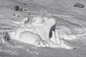 Image showing Snow sculptures