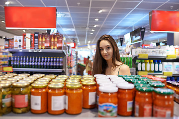 Image showing young woman shopping