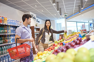 Image showing couple shopping in a supermarket