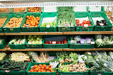 Image showing Fruits and vegetables at market