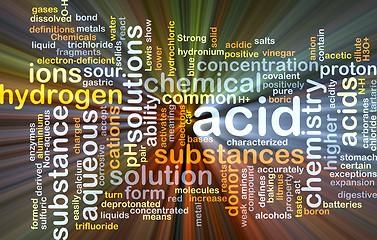 Image showing Acid background concept glowing