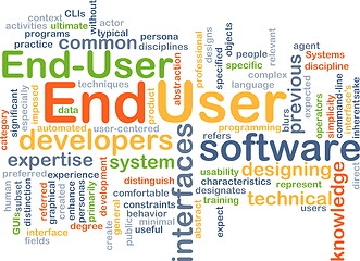 Image showing End user background concept