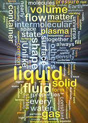 Image showing Liquid background concept glowing