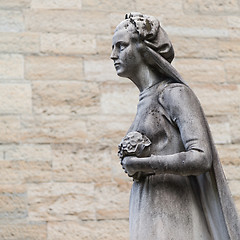 Image showing Old Cemetery statue