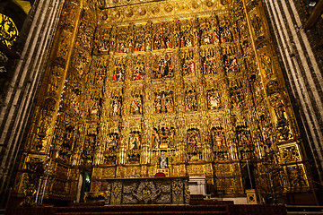 Image showing Main Altar in Seville Cathedral