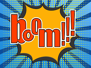 Image showing Boom comic speech bubble 