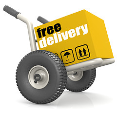 Image showing Packaging on dolly with free delivery