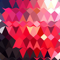 Image showing Alizarin Crimson Abstract Low Polygon Background