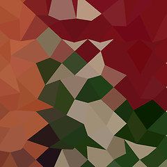 Image showing Orange Red Abstract Low Polygon Background