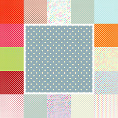 Image showing Polka dots set. EPS 10