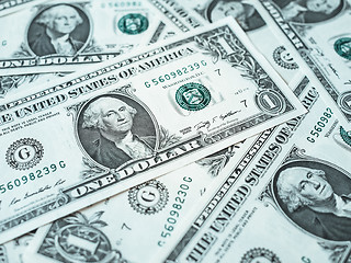 Image showing Dollar notes 1 Dollar