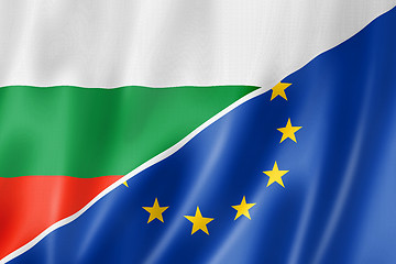 Image showing Bulgaria and Europe flag