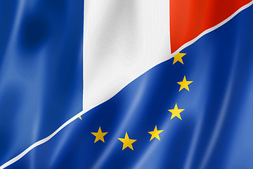 Image showing France and Europe flag