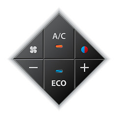 Image showing Car auto climatronic gauge