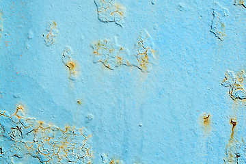 Image showing Blue Grunge Metal Texture Background