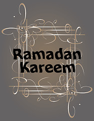 Image showing Ramadan Kareem. lettering composition of muslim holy month.