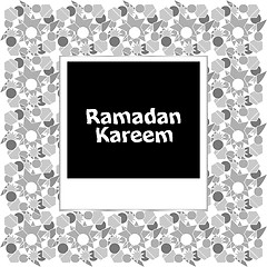 Image showing Ramadan kareem on old photo frame