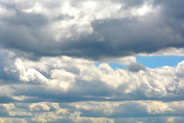 Image showing clouds in the blue sky