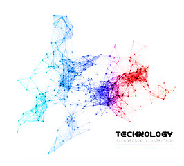 Image showing Abstract network connection background