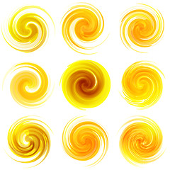 Image showing Sunny swirl elements