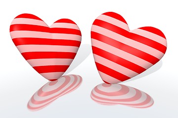 Image showing couple of hearts