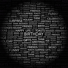 Image showing BIRTHDAY