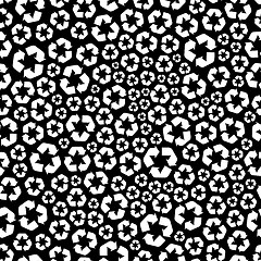 Image showing Recycle. Seamless pattern.