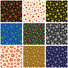 Image showing Stars. Seamless pattern.