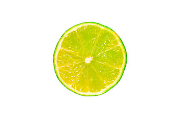 Image showing Half a wet lime