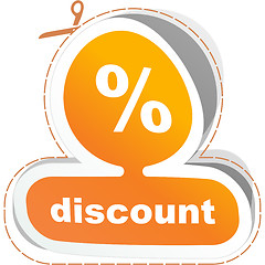 Image showing Discount signs