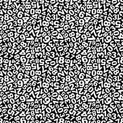 Image showing Numbers. Seamless pattern.