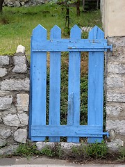 Image showing the blue gate