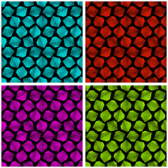 Image showing Crystals. Seamless pattern.