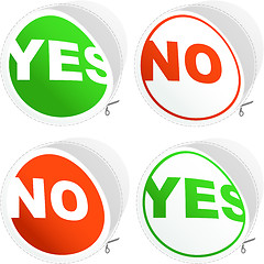 Image showing Yes and No