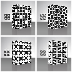 Image showing Packaging box. Seamless pattern.