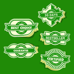 Image showing Sticker set for design.