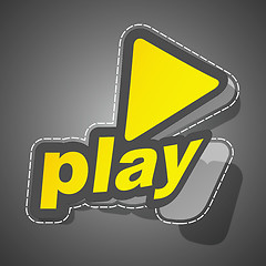 Image showing PLAY icon.
