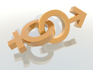 Image showing male and female symbols