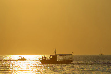 Image showing Sunset on Adriatic sea