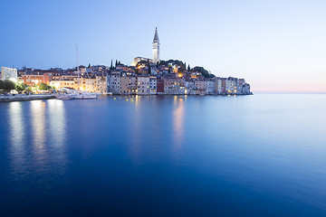 Image showing Sunset in old town of Rovinj
