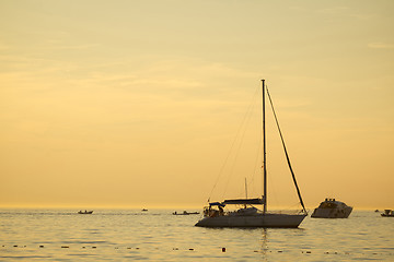 Image showing Boats in Adriatic sea