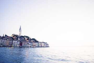 Image showing Town of Rovinj at sunset