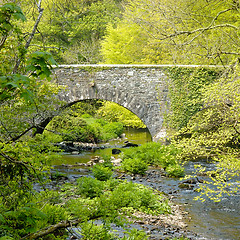 Image showing Stone built bridge.
