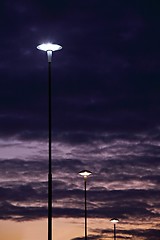 Image showing Lamps at night