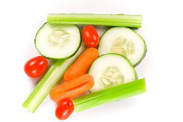 Image showing Wet veggies